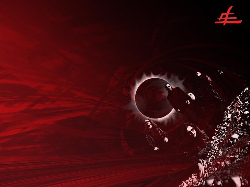 Red tunnel with band members