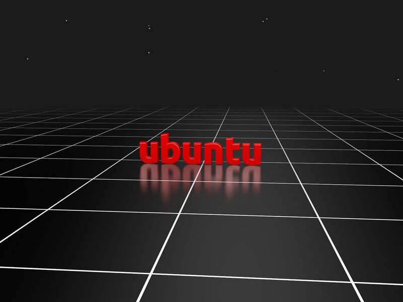 Red Ubuntu Text