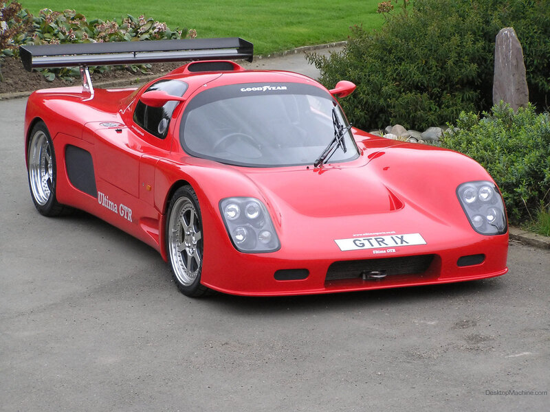 Red Ultima GTR sports car