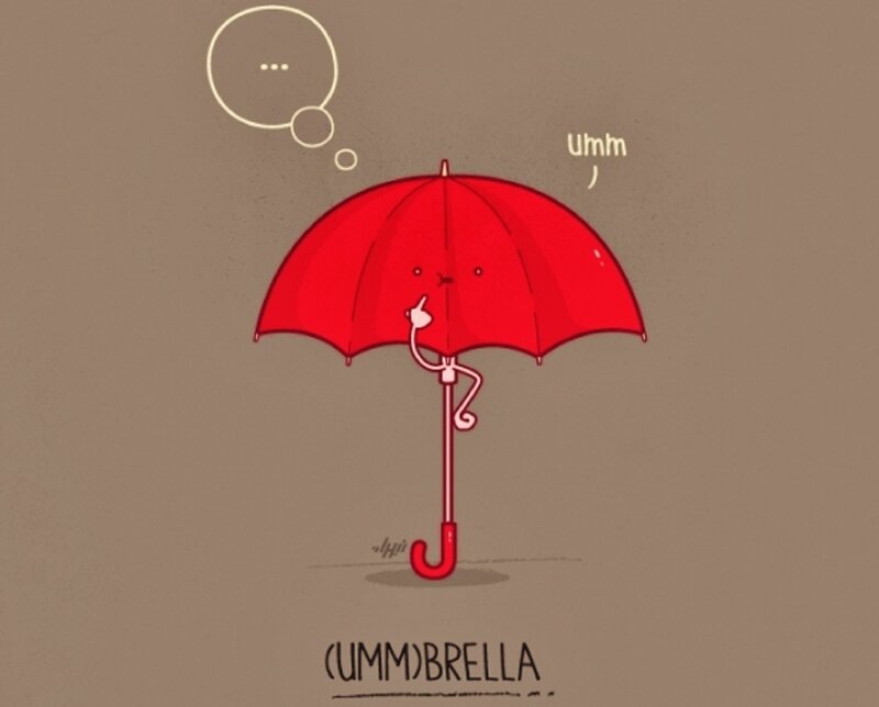 Red Umbrella Character