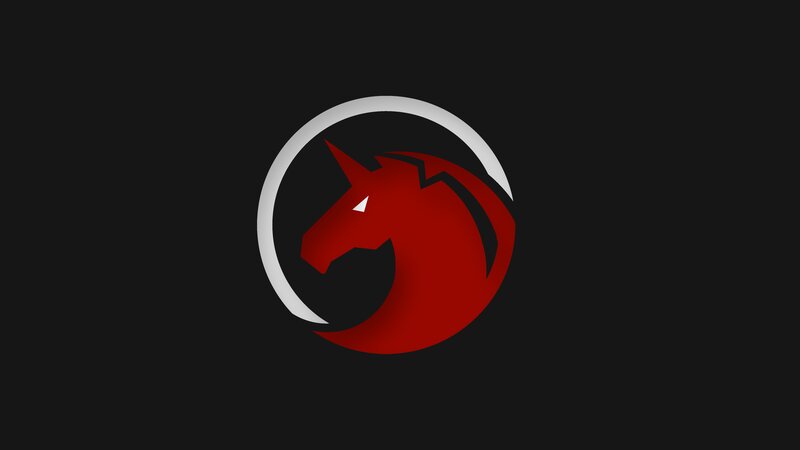 Red Unicorn Head