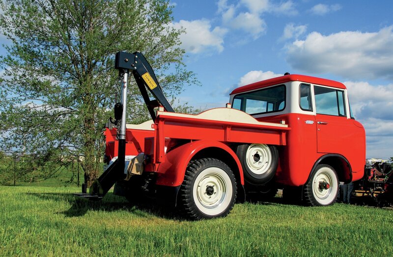 Red Utility Truck