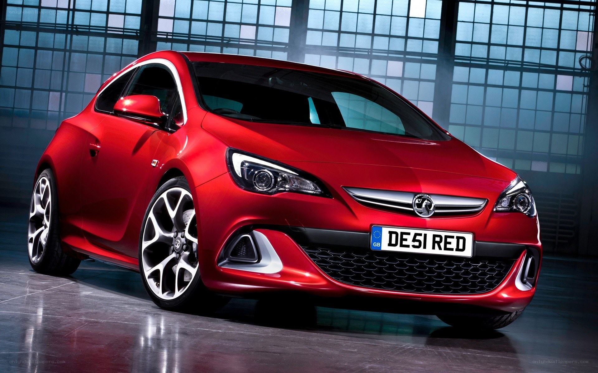 Red Vauxhall Astra OPC