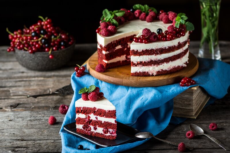 Red Velvet Cake Slice