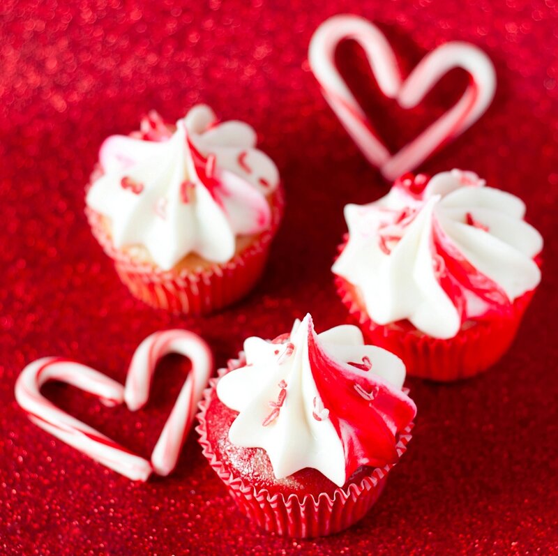 Red Velvet Cupcakes — Festive, Photograph
