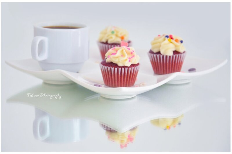 Red Velvet Cupcakes — White