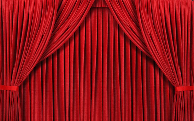 Red Velvet Curtains