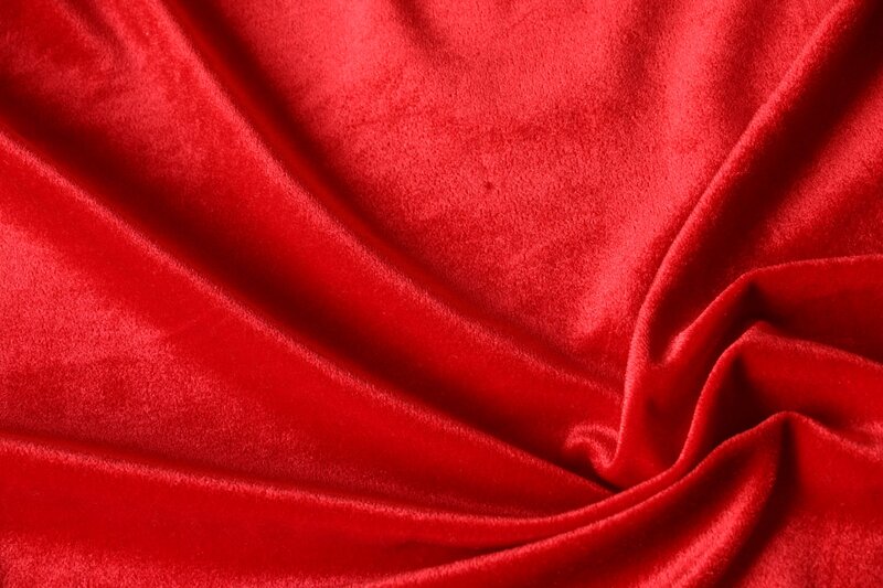 Red Velvet Fabric — Neutral
