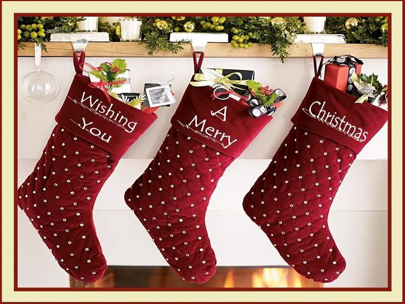 Red Velvet Stockings
