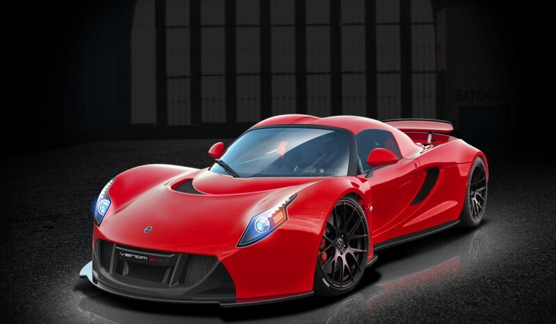 Red Venom GT sports car
