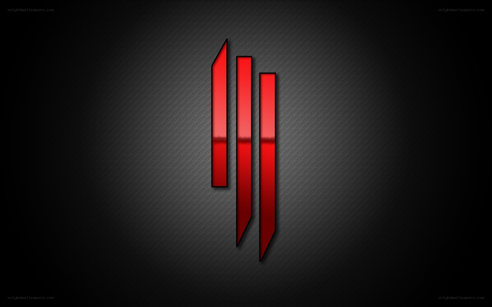 red vertical bars on dark background