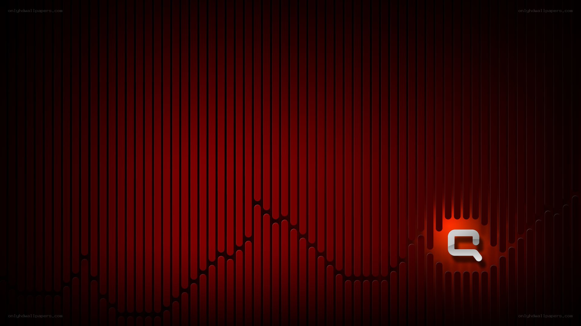 Red vertical lines with logo