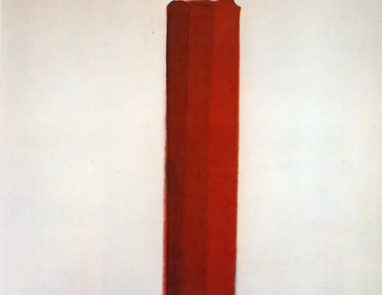 Red vertical stripe on white
