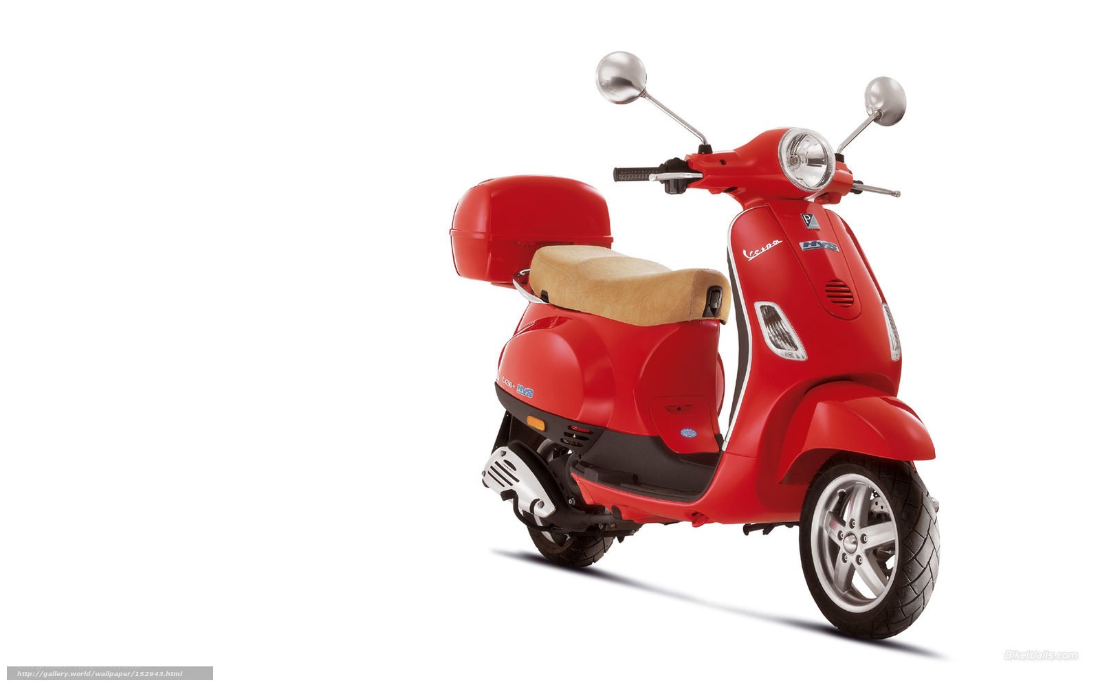 Red Vespa scooter