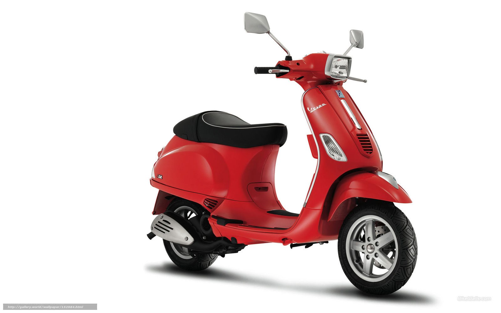 Red Vespa scooter