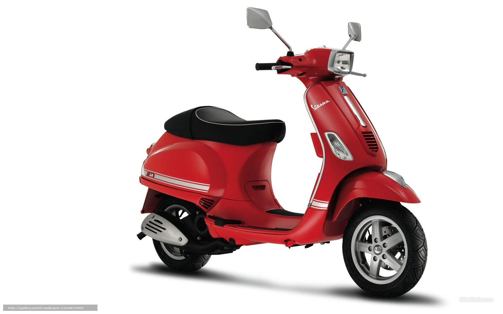 Red Vespa scooter