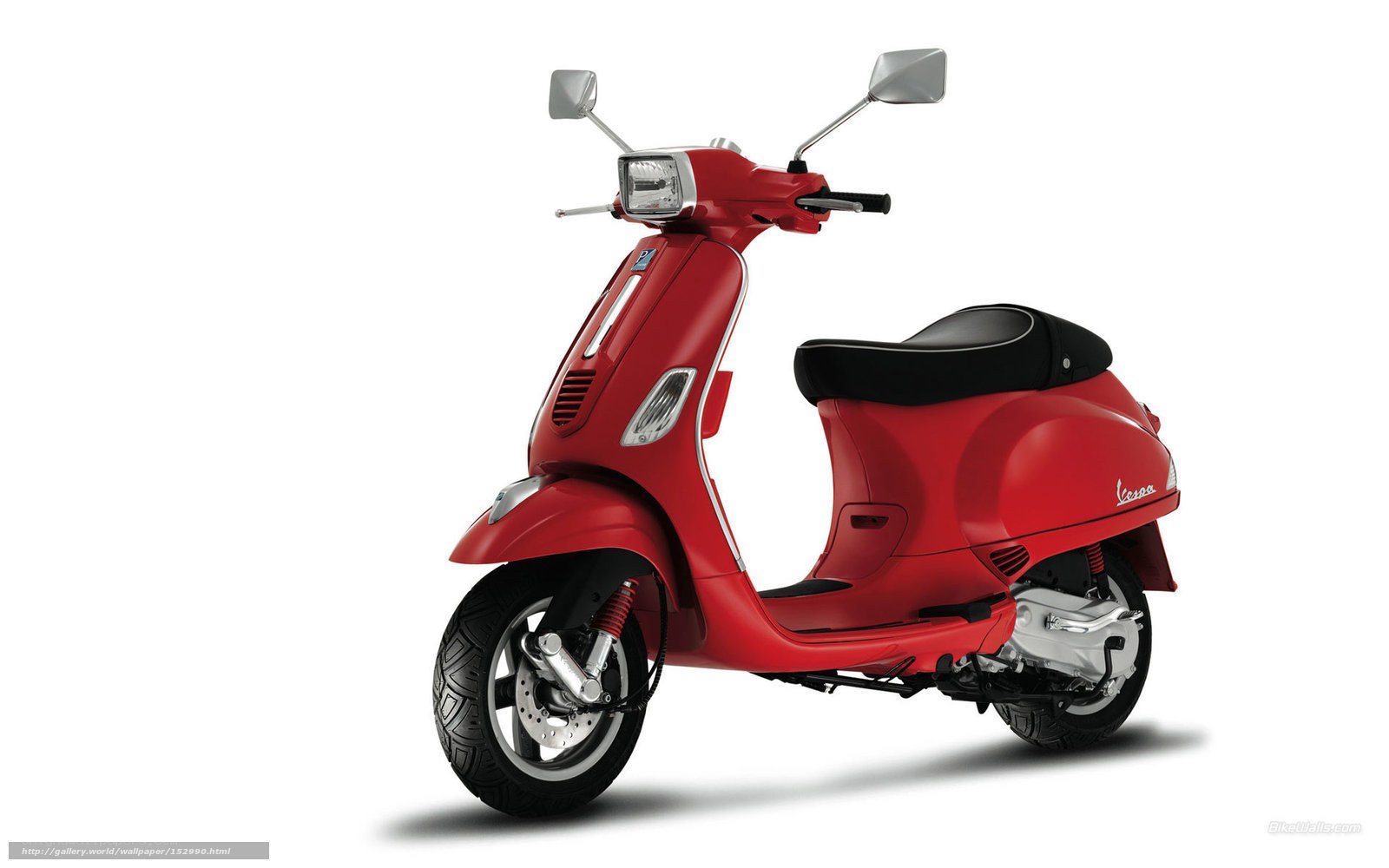 Red Vespa scooter