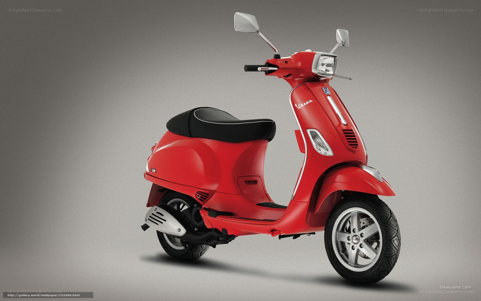 Red Vespa scooter