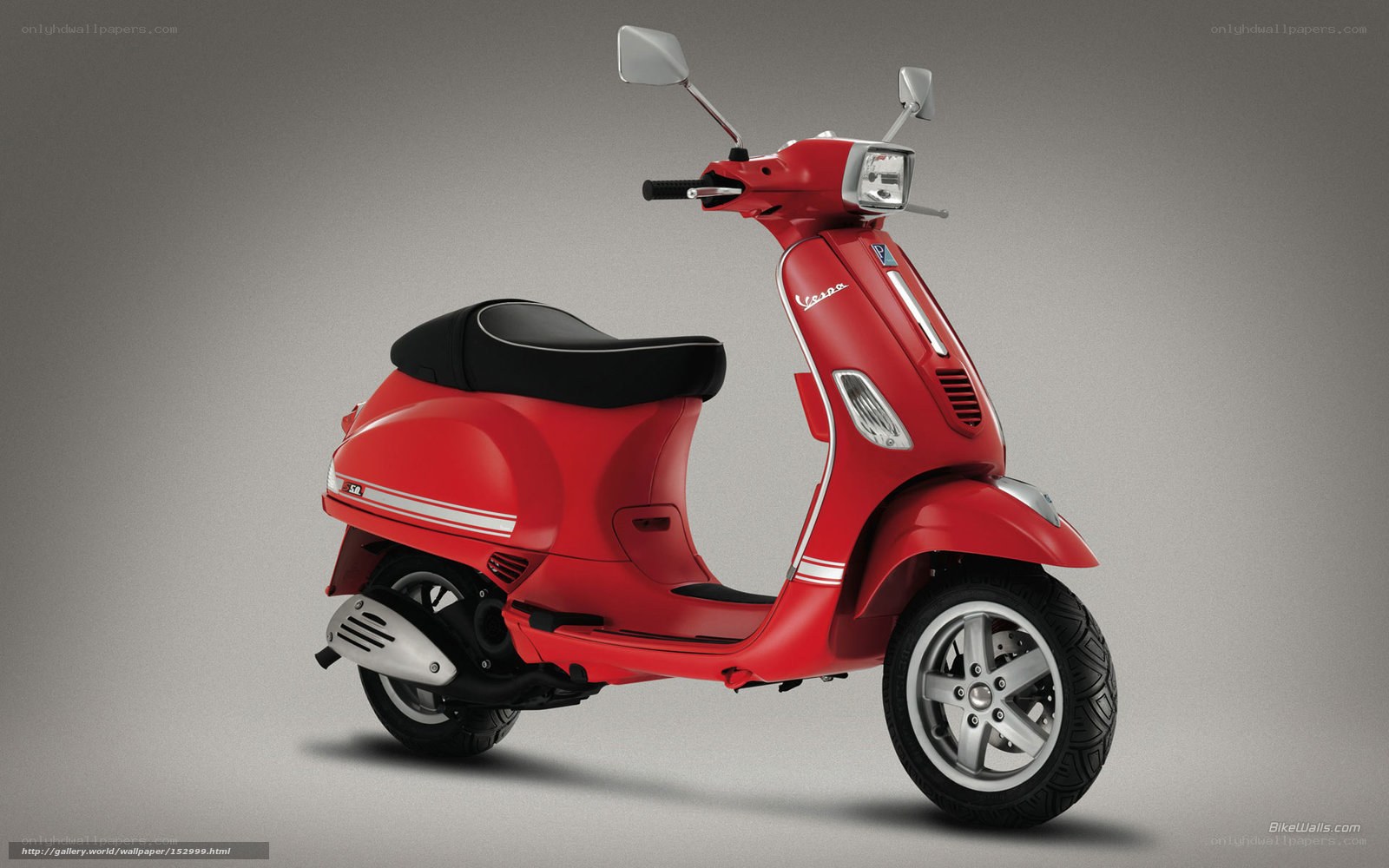 Red Vespa scooter