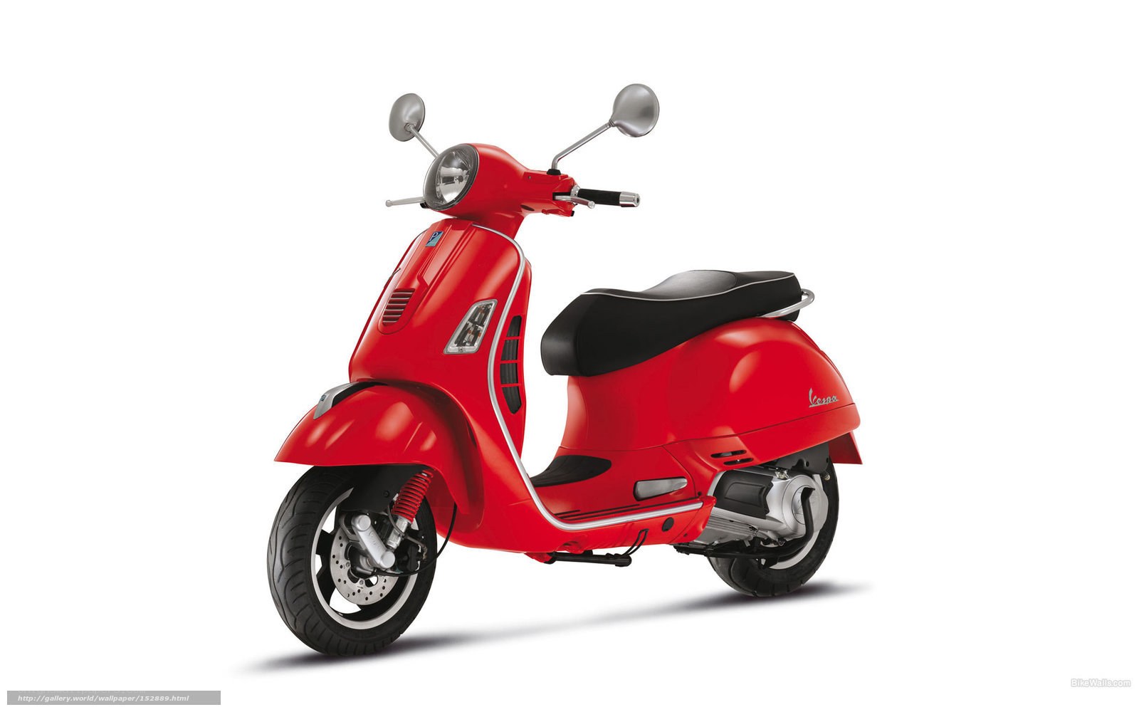 Red Vespa scooter