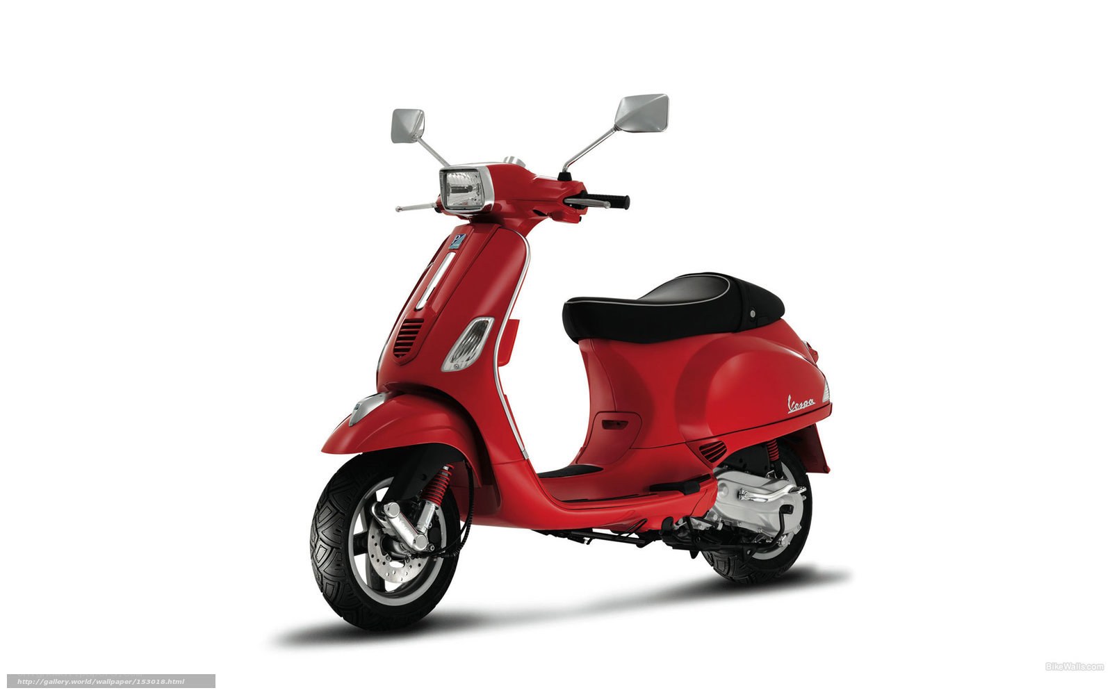 Red Vespa scooter