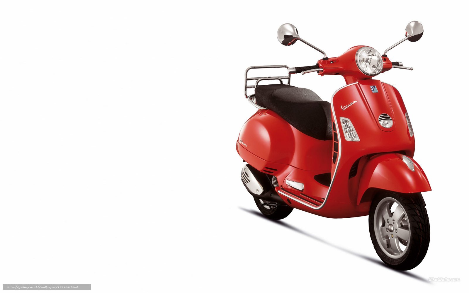 Red Vespa scooter