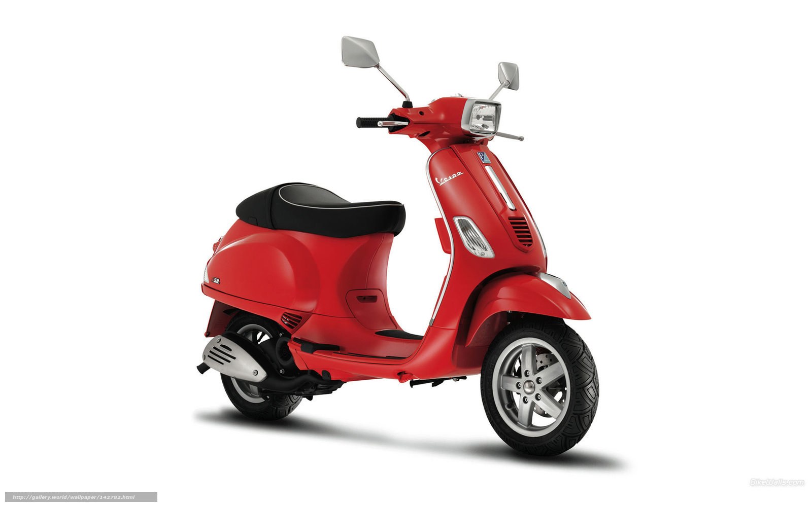 Red Vespa scooter