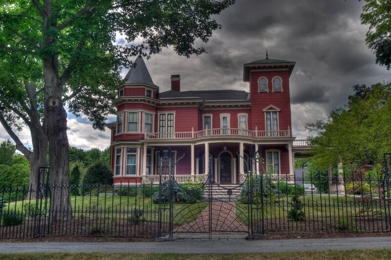 Red Victorian House — Dramatic