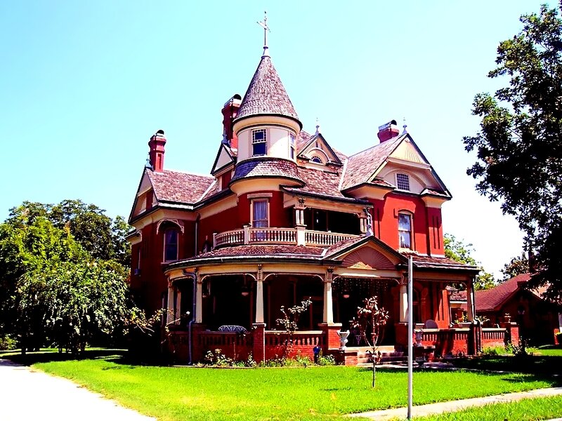 Red Victorian House