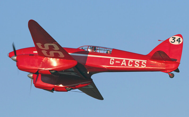 Red Vintage Airplane
