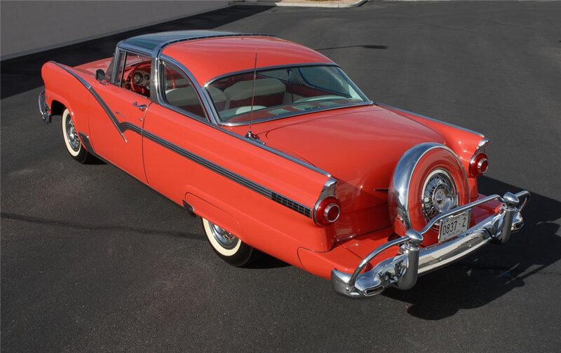 Red Vintage Car — Calm, Afternoon, Photograph, License Plate