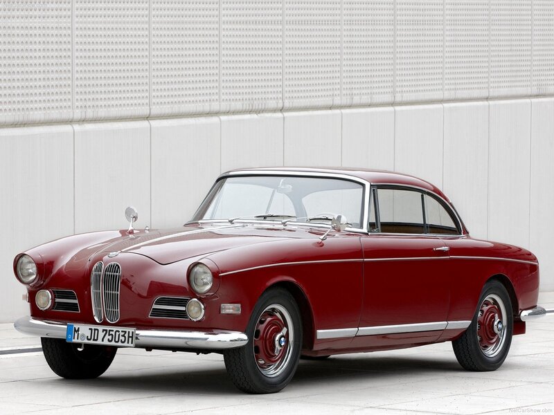 Red Vintage Car — Calm, Photograph, Wall