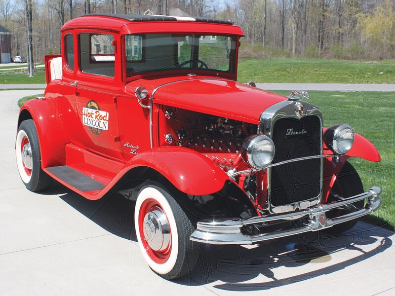 Red Vintage Car — Calm, Spring, Photograph