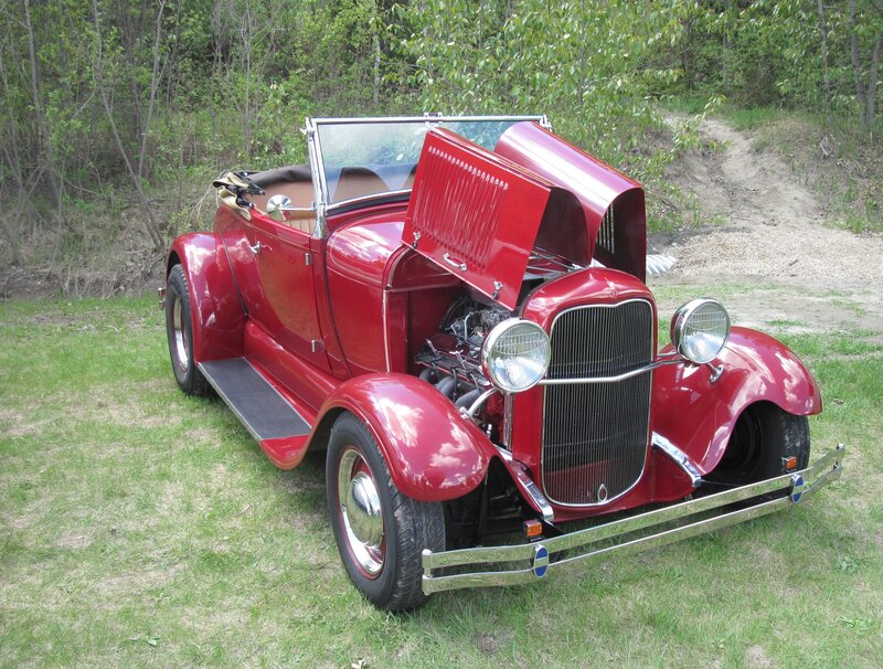 Red Vintage Car — Calm, Summer