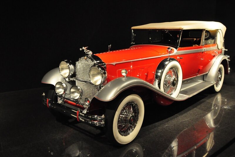 Red Vintage Car — Dramatic, Photograph, Convertible