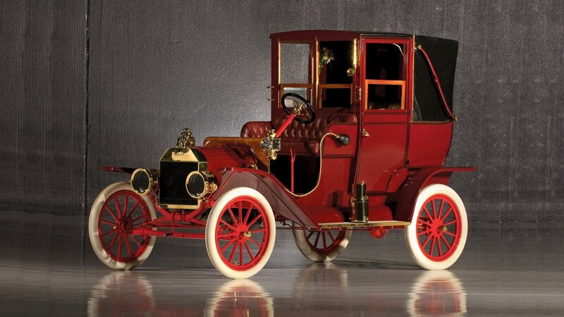 Red Vintage Car — Dramatic, Photograph, Steering Wheel