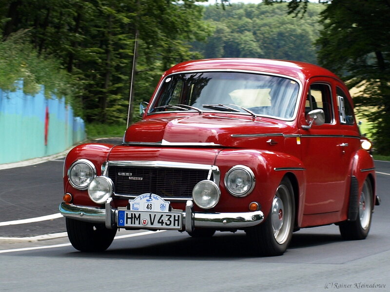 Red Vintage Car — Dynamic, Afternoon