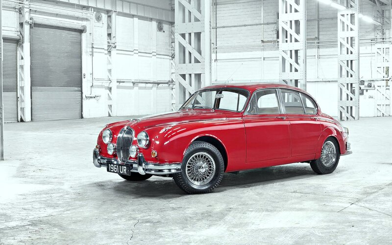 Red Vintage Car — Neutral, Photograph, Warehouse