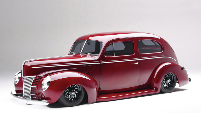 Red Vintage Car — Neutral, Photograph, Wheels