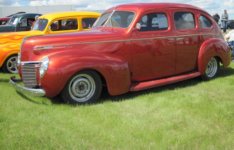 Red Vintage Car — Outdoor, Afternoon, Photograph, Grass, Other Cars