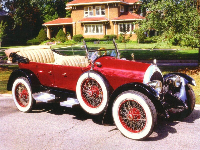 Red Vintage Car — Serene, Afternoon