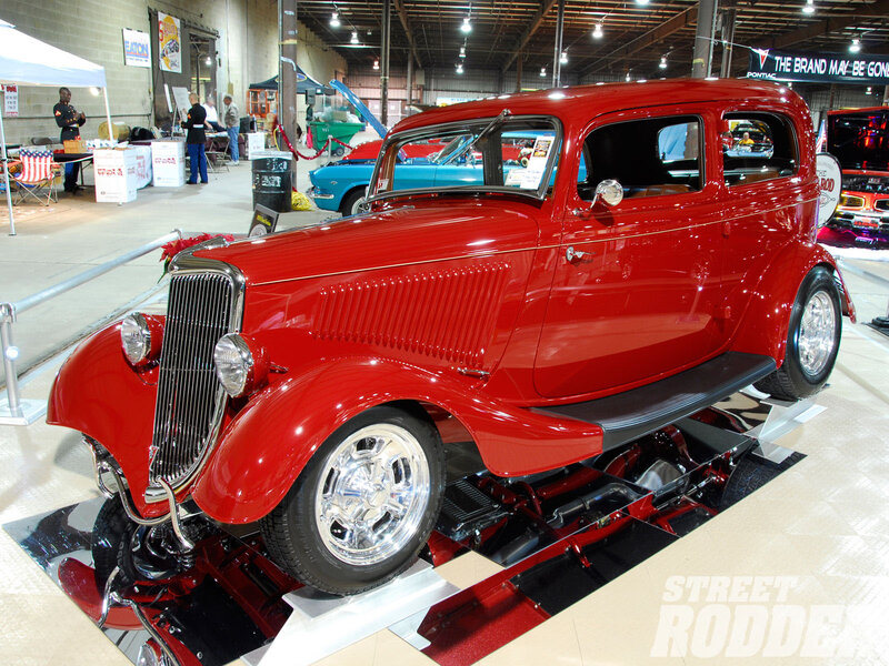 Red Vintage Car — Showcase, Photograph, Car Show, Classic Car