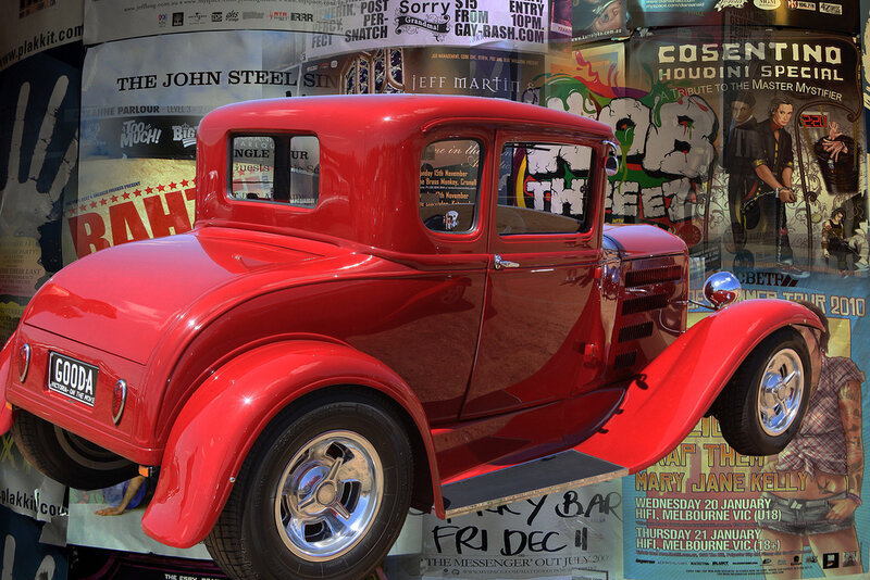 Red Vintage Car — Vibrant