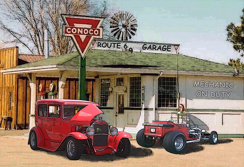 Red Vintage Cars