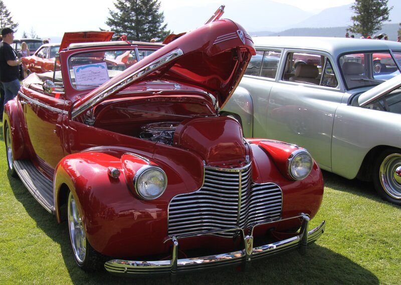 Red Vintage Convertible — Calm, Afternoon, Photograph, Classic Car