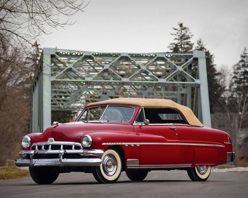 Red Vintage Convertible — Calm, Winter, Photograph