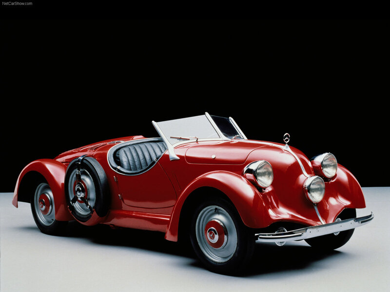 Red Vintage Convertible Car — Dramatic, Photograph