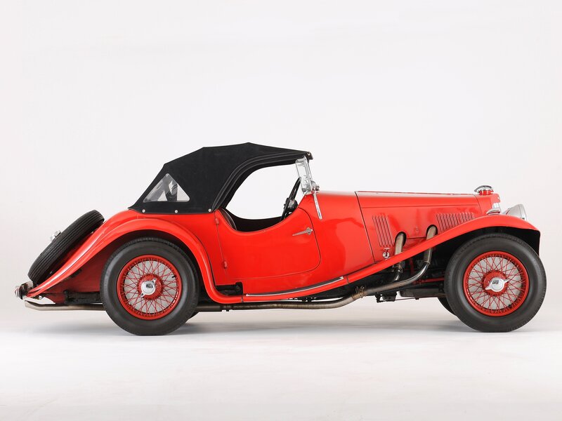 Red Vintage Convertible Car — Neutral, Photograph