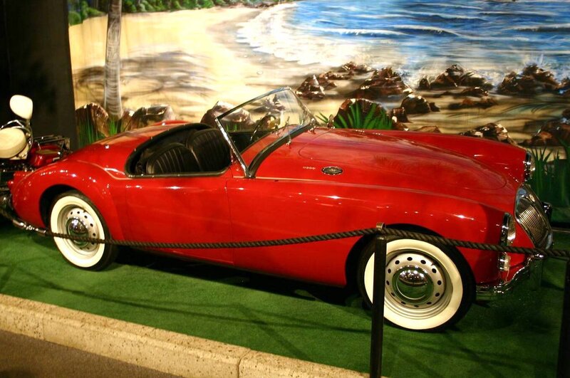 Red Vintage Convertible Car — Serene