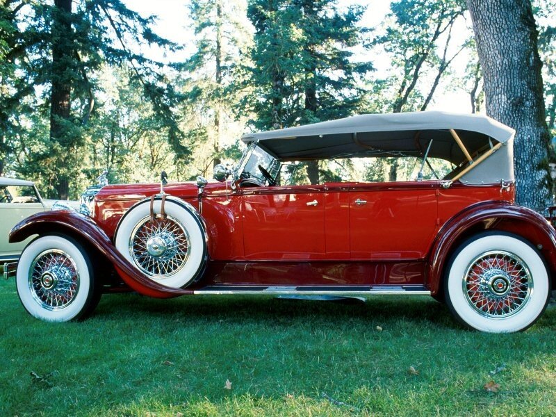 Red Vintage Convertible — Serene, Afternoon, Photograph, Car
